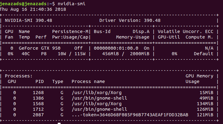 nvidia-smi