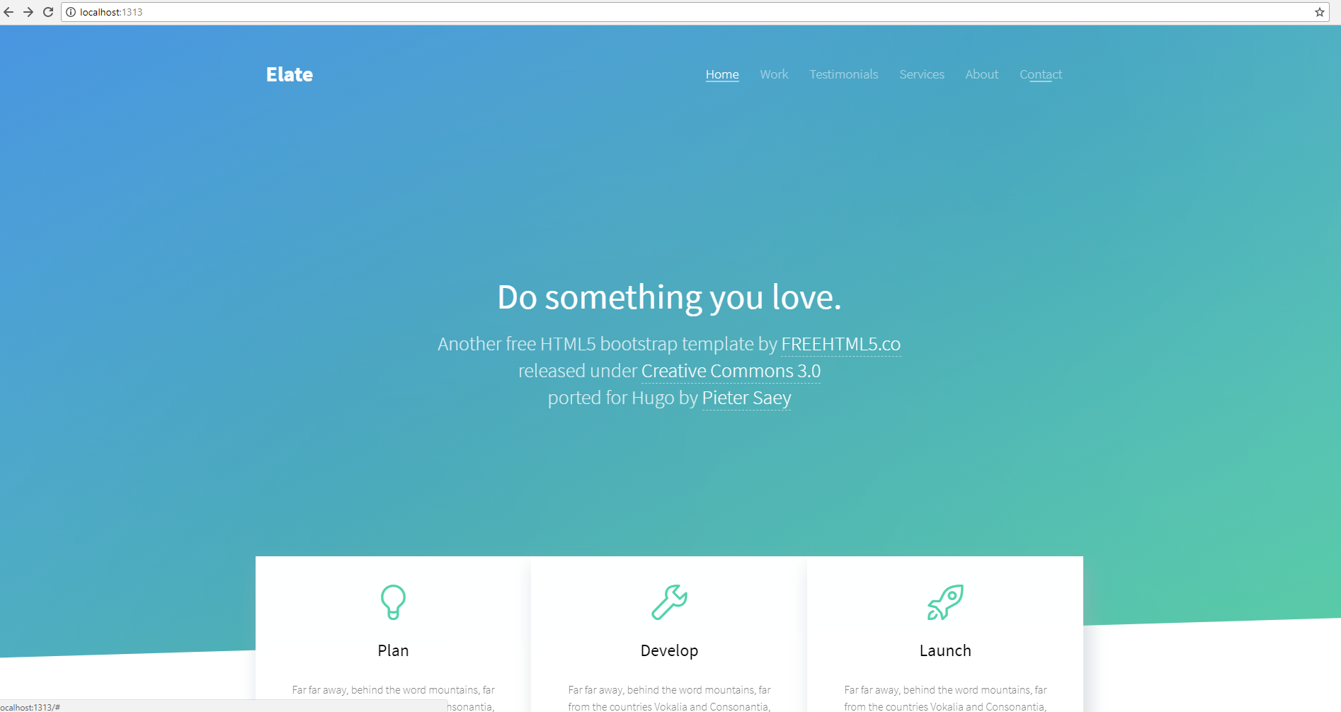 hugo-localhost